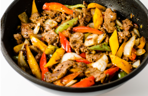 Pepper steak stir fry 