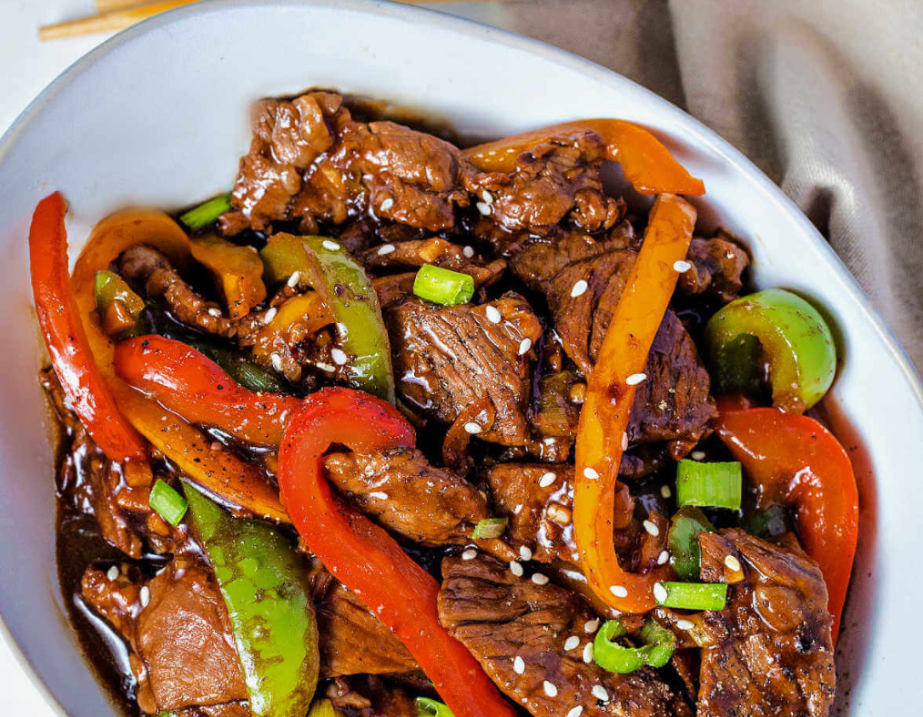 Pepper steak stir fry 